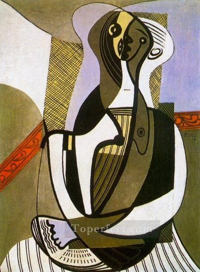 Femme assise 1927 Cubistas Pintura al óleo